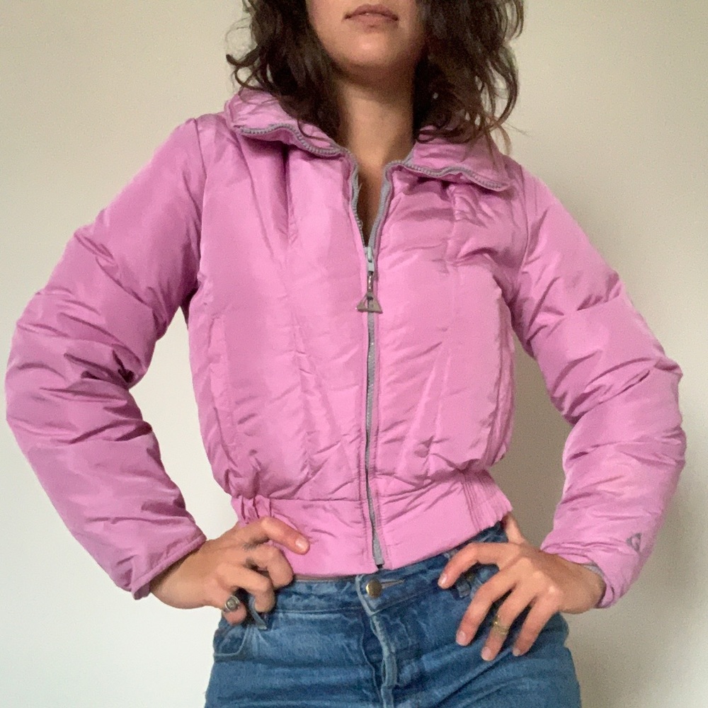 Vintage purplish pink ski jacket
